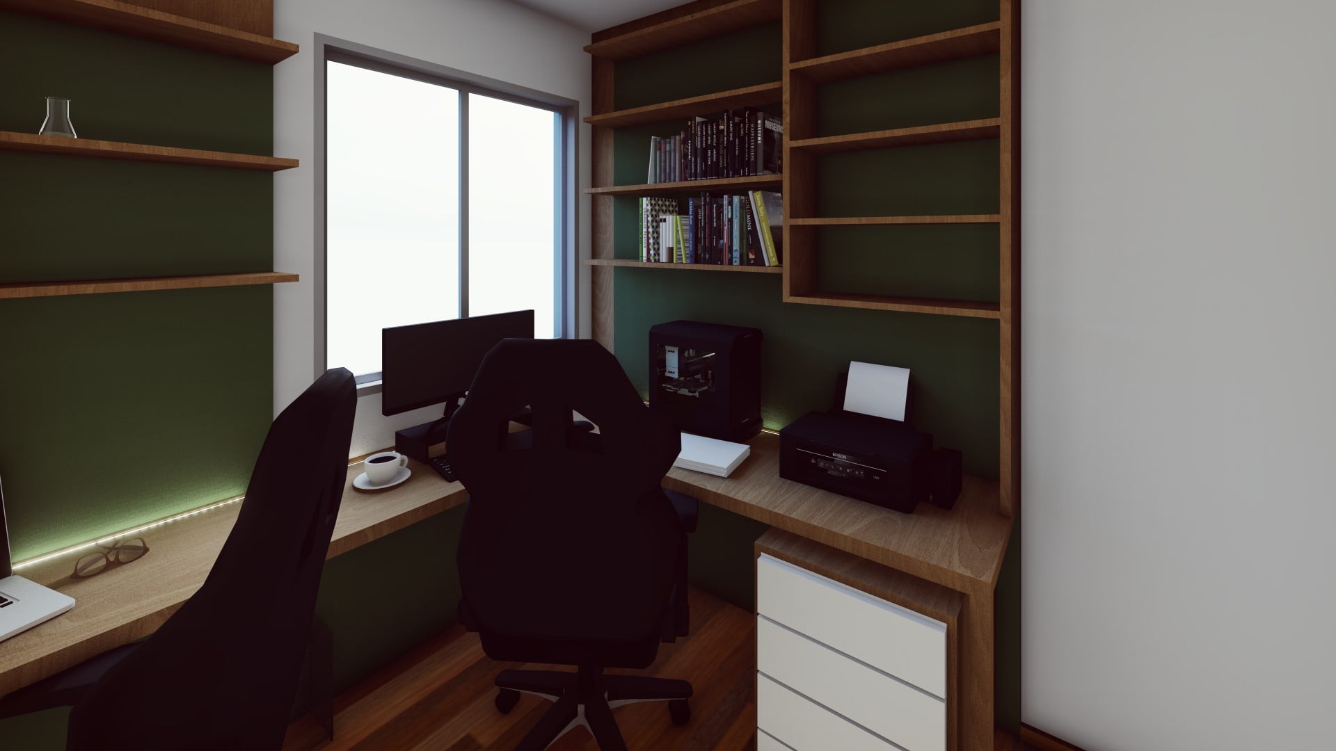 Home Office Gio — architecture project by Rechdan Arquitetura