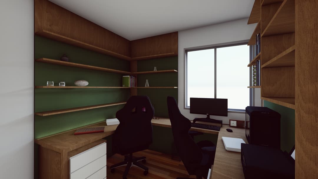 Home Office Gio — architecture project by Rechdan Arquitetura