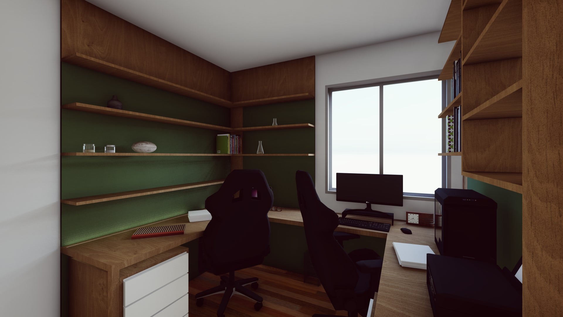 Home Office Gio — architecture project by Rechdan Arquitetura